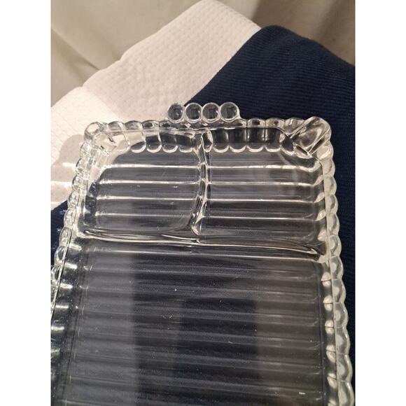 VTG Hazel Atlas "Smoke Sip and Snack" Rolling Tray Ball & Rib Design, Exc. Cond - Picture 3 of 7